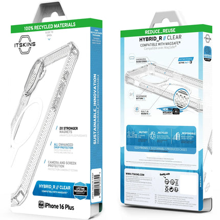 Itskins Level 2 Hybridmagclear_R For Apple Iphone 16 Plus Transparent