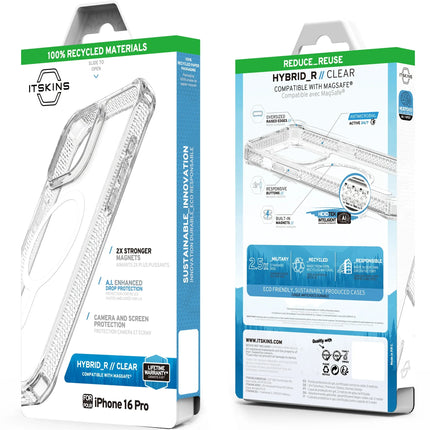 Itskins Level 2 Hybridmagclear_R For Apple Iphone 16 Pro Transparent
