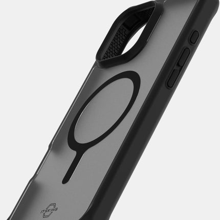 Itskins Level 2 Hybridmagfrost_R For Apple Iphone 16 Pro Black