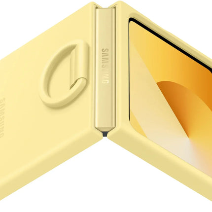 Samsung Ef-Pf741Tyegww Samsung Silicone Cover With Ring Galaxy Z Flip6 Yellow