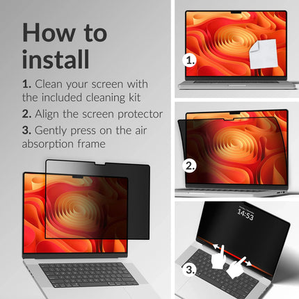Mobilize Privacy Screen Protector For Apple Macbook Air 15.3Inch (2023 - 2024)