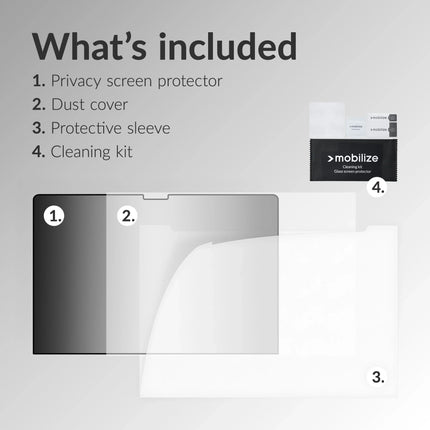 Mobilize Privacy Screen Protector For Apple Macbook Air 15.3Inch (2023 - 2024)