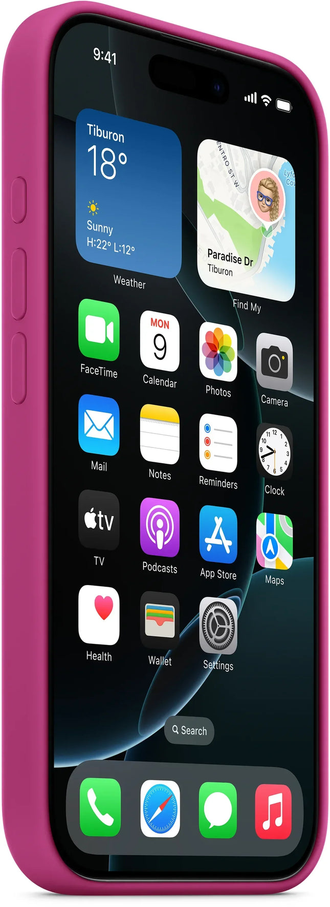 Apple Myyx3Zm/A Apple Silicone Case With Magsafe Iphone 16 Pro Max Fuchsia