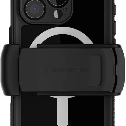 Ghostek Nautical Waterproof Magsafe Case + Belt Swivel Holster Apple Iphone 16 Pro Black