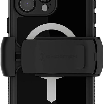 Ghostek Nautical Waterproof Magsafe Case + Belt Swivel Holster Apple Iphone 16 Pro Max Black