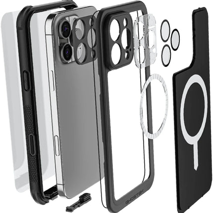 Ghostek Nautical Waterproof Magsafe Case + Belt Swivel Holster Apple Iphone 16 Pro Max Black