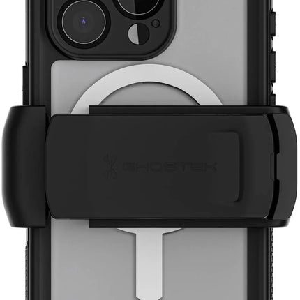 Ghostek Nautical Waterproof Magsafe Case + Belt Swivel Holster Apple Iphone 16 Pro Clear