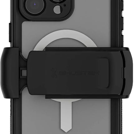 Ghostek Nautical Waterproof Magsafe Case + Belt Swivel Holster Apple Iphone 16 Pro Max Clear
