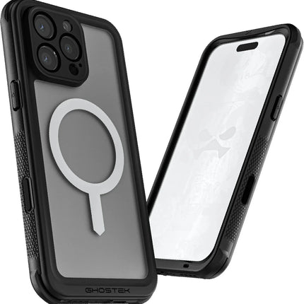 Ghostek Nautical Waterproof Magsafe Case + Belt Swivel Holster Apple Iphone 16 Pro Max Clear