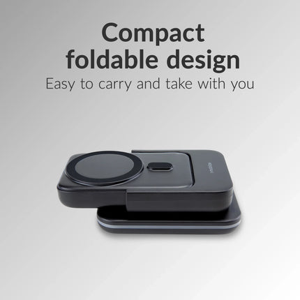 Mobilize 4In1 Wireless Charger Station With Detachable Power Bank 5000Mah Black