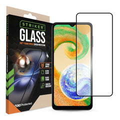 Striker D3O Xtreme Impact Glass Screen Protector - Black Frame - Samsung Galaxy A02S/A03(S)A04(S)/A12/M12/A13(4G/5G)/A23(4G/5G)A32 5G