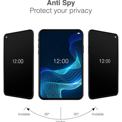 Mobilize Privacy Glass Screen Protector - Black Frame - For Samsung Galaxy A15 4G/5G