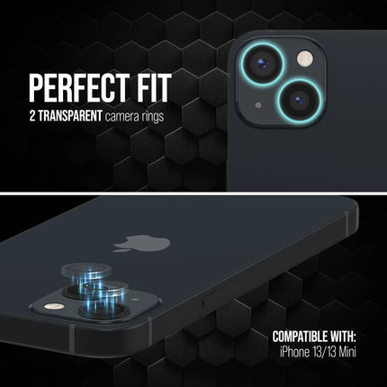 Striker Single Lens Glass Camera Protector - Transparent - Apple iPhone 13/13 Mini productafbeelding 3