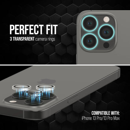 Striker Single Lens Glass Camera Protector - Transparent - Apple iPhone 13 Pro/13 Pro Max productafbeelding 3