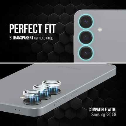 Striker Single Lens Glass Camera Protector - Transparent - Samsung Galaxy S25 5G productafbeelding 3