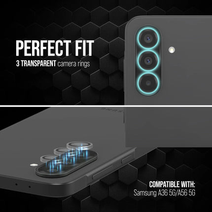 Striker Single Lens Glass Camera Protector - Transparent - Samsung Galaxy A36 5G/A56 5G productafbeelding 3