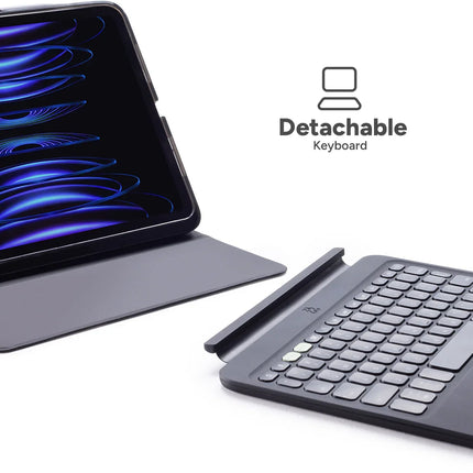 Zagg Pro Keys 2 Bluetooth Keyboard Case For Apple Ipad Air 10.9 (2020/2022)/Air 11 (2024/2025) Qwerty Black