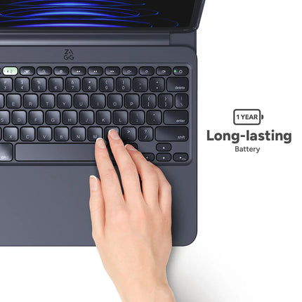 Zagg Pro Keys 2 Bluetooth Keyboard Case For Apple Ipad Air 10.9 (2020/2022)/Air 11 (2024/2025) Qwerty Black