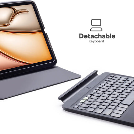Zagg Pro Keys 2 Bluetooth Keyboard Case For Apple Ipad Air 13 (2024/2025) Qwerty Black