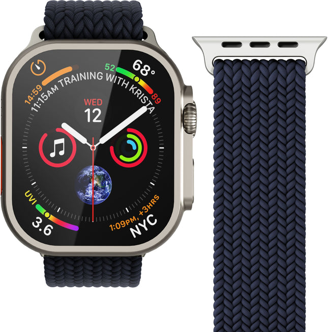 Vonmählen Woven Loop For Apple Watch 44 - 45 - 46 - 49Mm One Size Navy