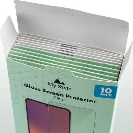 My Style Tempered Glass Screenprotector - Samsung Galaxy S25 Fe 5G Transparant 10-Pack productafbeelding 5
