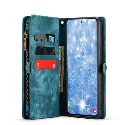 CASEME Samsung Galaxy S23+ Vintage Portemonnee Hoesje - Blue - Casebump