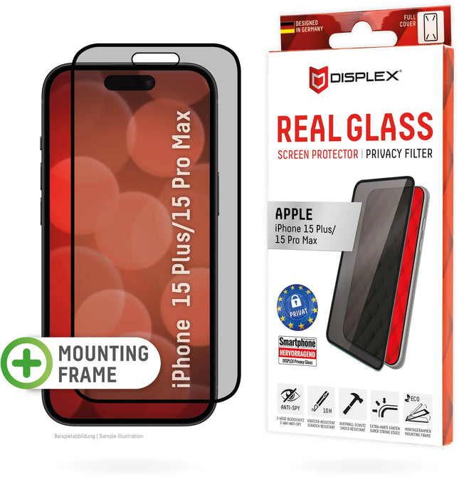 Displex Privacy Glass Apple iPhone 15 Plus/15 Pro Max