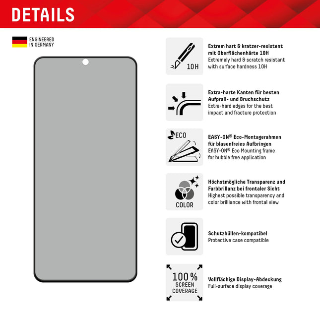 Displex Privacy Glass Samsung Galaxy S23+ 5G productafbeelding 2