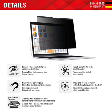 Displex Privacy Safe Magnetic Macbook Pro 16.2Inch productafbeelding 2