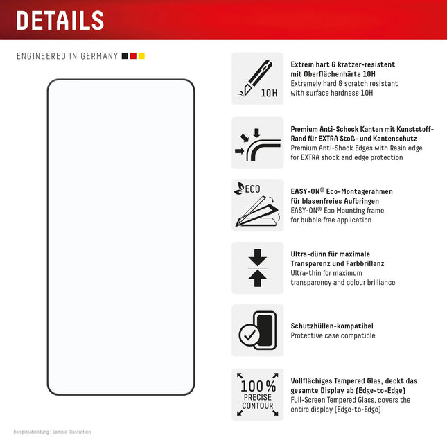 Displex Premium Glass Samsung Galaxy S25 Edge productafbeelding 2
