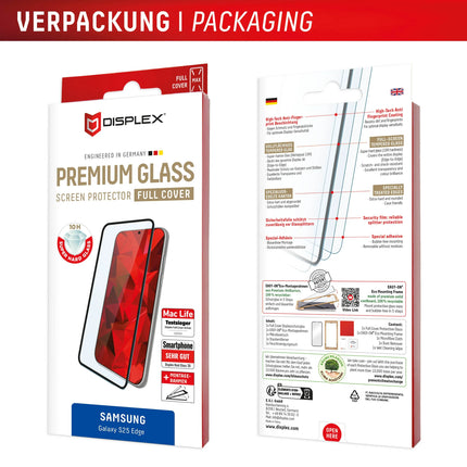 Displex Premium Glass Samsung Galaxy S25 Edge productafbeelding 9