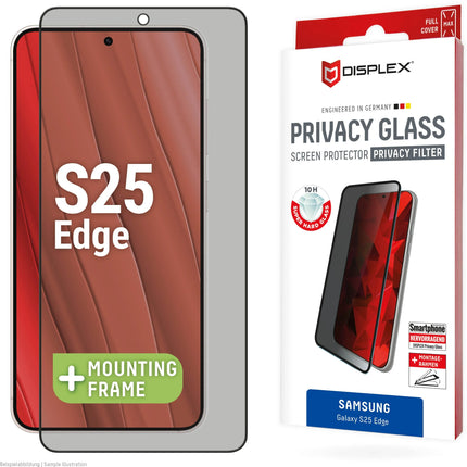 Displex Privacy Glass Samsung Galaxy S25 Edge 5G productafbeelding 12