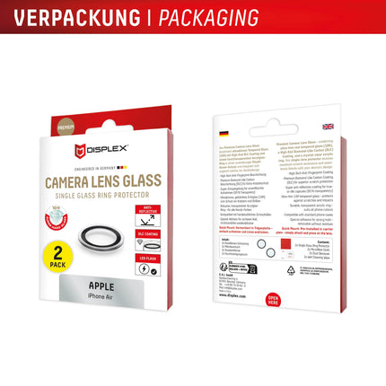 Displex Camglass Single Lens iPhone Air productafbeelding 4