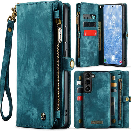 CASEME Samsung Galaxy S23+ Vintage Portemonnee Hoesje - Blue - Casebump