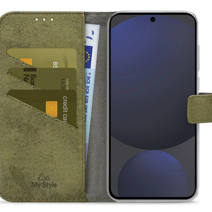 My Style Flex Wallet For Samsung Galaxy S24 Fe 5G Olive