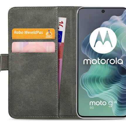 Mobilize Classic Gelly Wallet Book Case Motorola Moto G35 Black