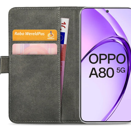 Mobilize Classic Gelly Wallet Book Case Oppo A80 5G Black