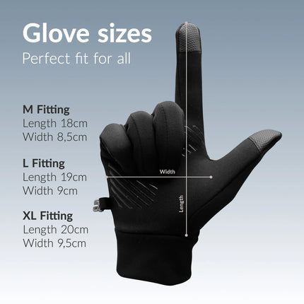 Mobilize Smart Sports Gloves (M) Black