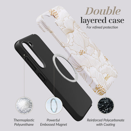 Mio By Mobilize Mio White Roses Magsafe Compatible For Samsung S25+ 5G