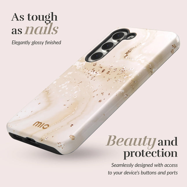 Mio By Mobilize Mio Gold Marble Magsafe Compatible For Samsung S24 5G/S25 5G