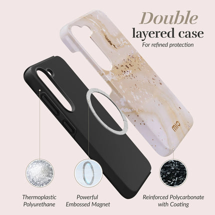 Mio By Mobilize Mio Gold Marble Magsafe Compatible For Samsung S25 Ultra 5G