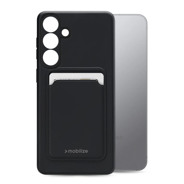Mobilize Rubber Gelly Card Case Samsung Galaxy S25 5G Matt Black