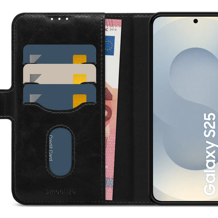 Mobilize 2In1 Magsafe Compatible Gelly Wallet Case Samsung Galaxy S25 5G Black