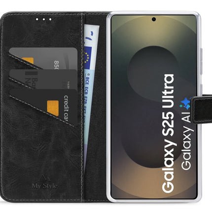 My Style Flex Wallet For Samsung Galaxy S25 Ultra 5G Black