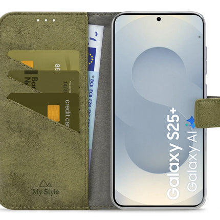 My Style Flex Wallet For Samsung Galaxy S25+ 5G Olive
