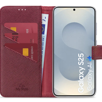 My Style Flex Wallet For Samsung Galaxy S25 5G Bordeaux