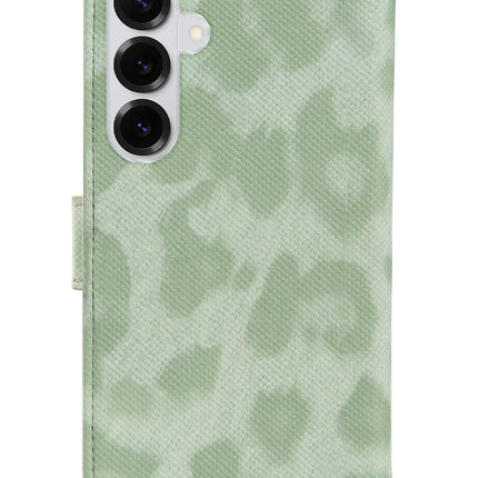 My Style Flex Wallet For Samsung Galaxy S25+ 5G Green Leopard