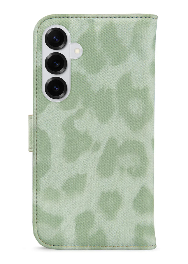 My Style Flex Wallet For Samsung Galaxy S25+ 5G Green Leopard