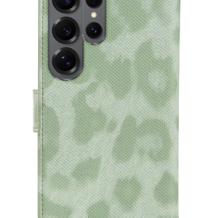 My Style Flex Wallet For Samsung Galaxy S25 Ultra 5G Green Leopard