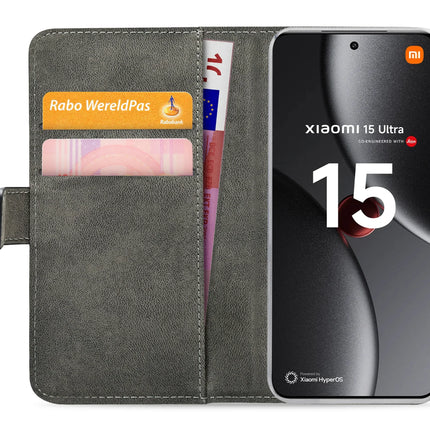 Mobilize Classic Gelly Wallet Book Case Xiaomi 15 Ultra Black